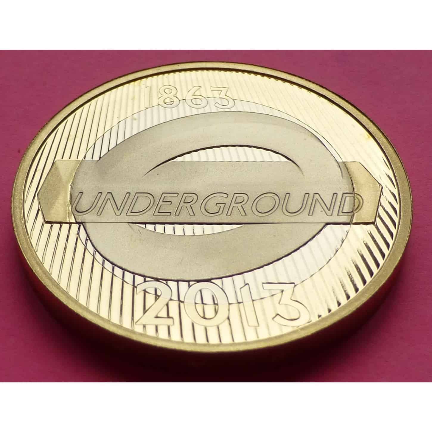 london underground two pound coin